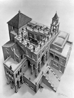 Ascending and Descending by MC Escher