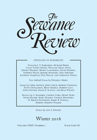 The Sewanee Review, Winter 2016